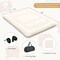 Costway Full/King/Queen/Twin Futon Mattress Japanese Floor Sleeping Pad Washable Cover Carry Bag Beige